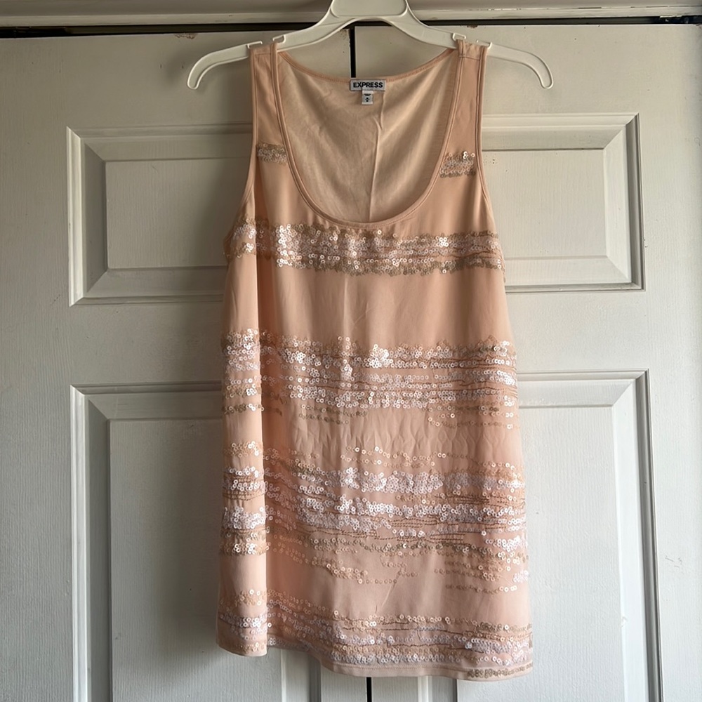Sequin tank top